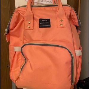 Pink Backpack Diaper Bag